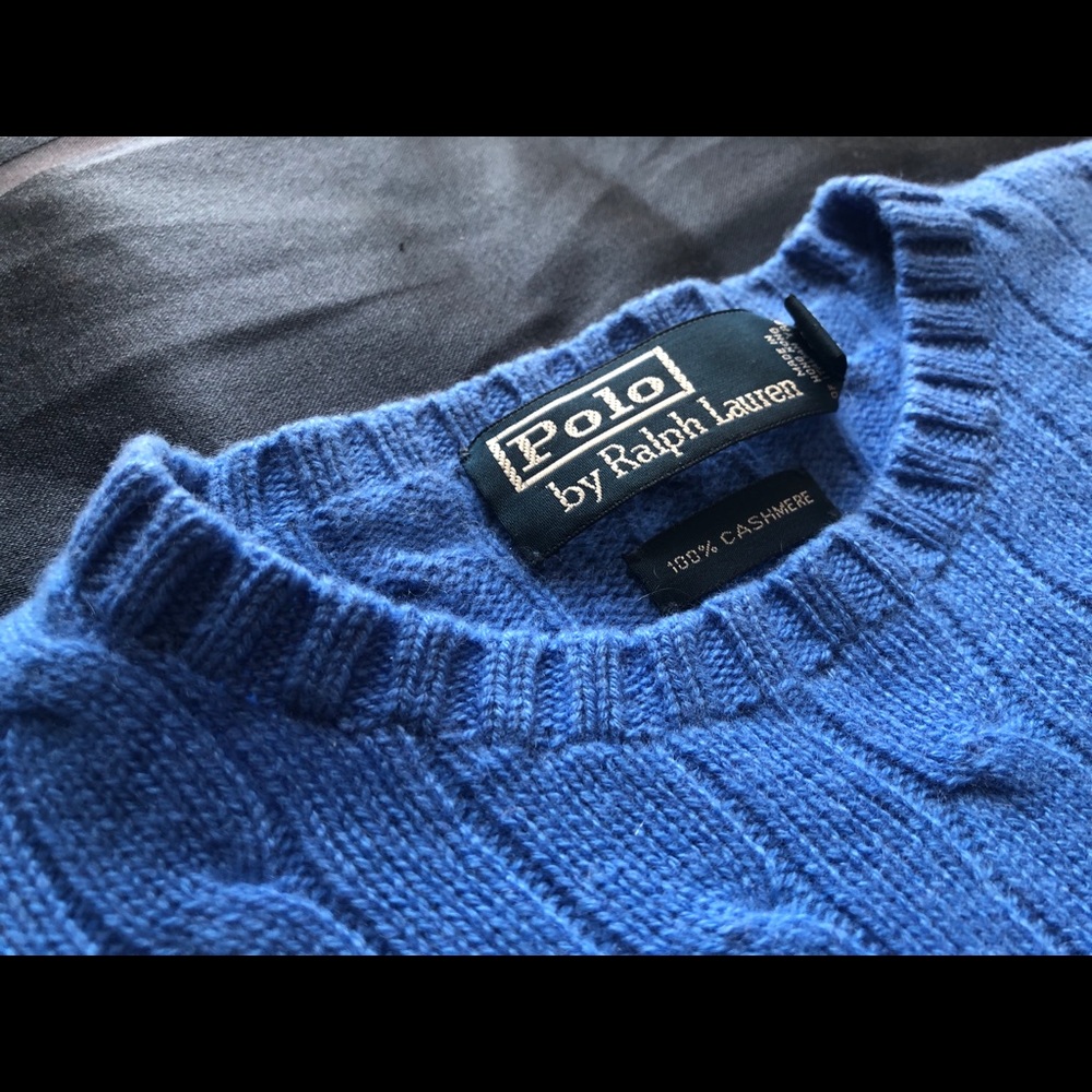 Polo Ralph Lauren Cable Knit Cashmere Crewneck